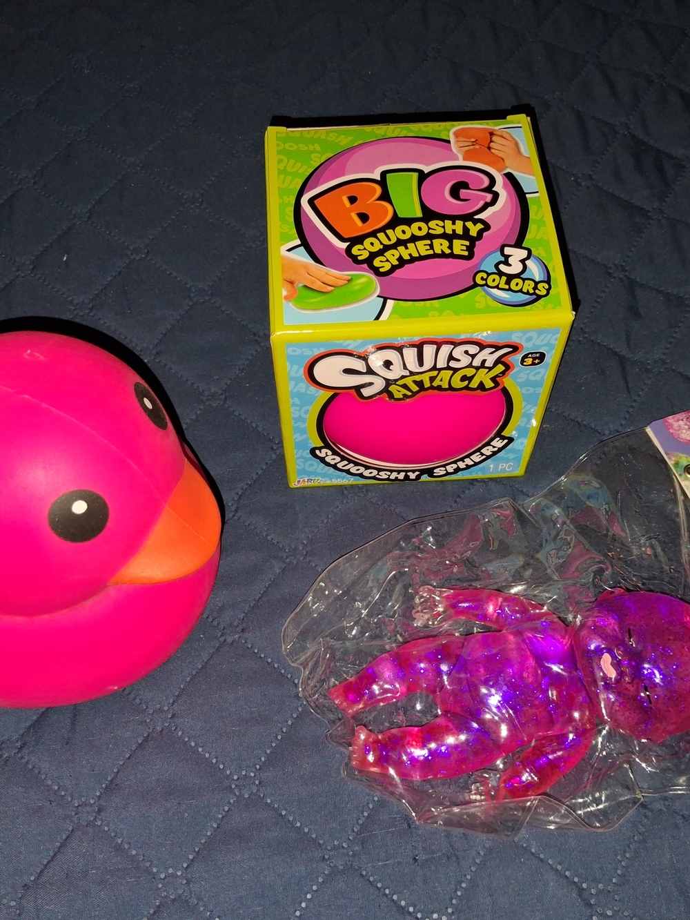Big Squoshy Sphere Plush Toy - Pink